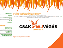 Tablet Screenshot of csakhajvagas.hu